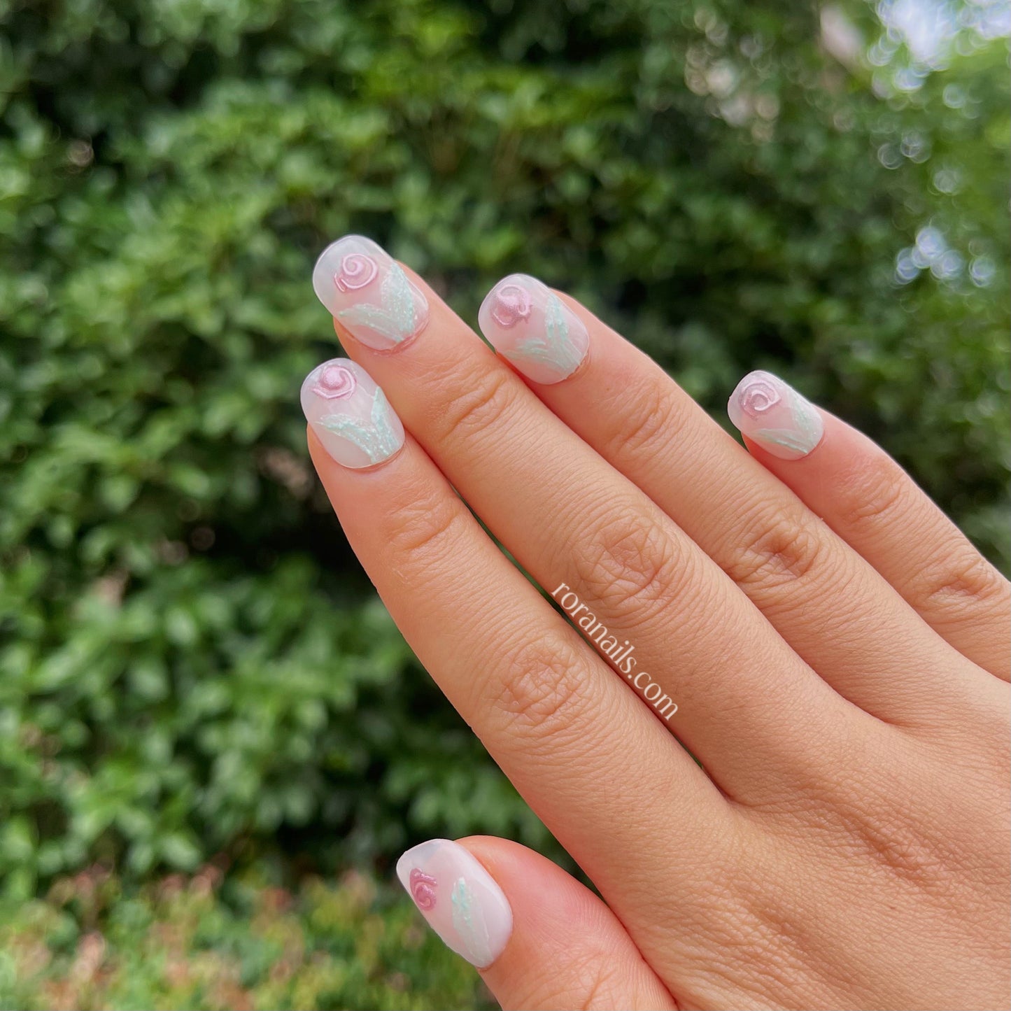 Blue powder plaster small short nail - roranails