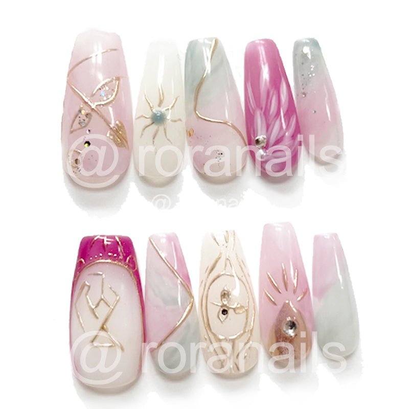 Charming rose flowers - roranails