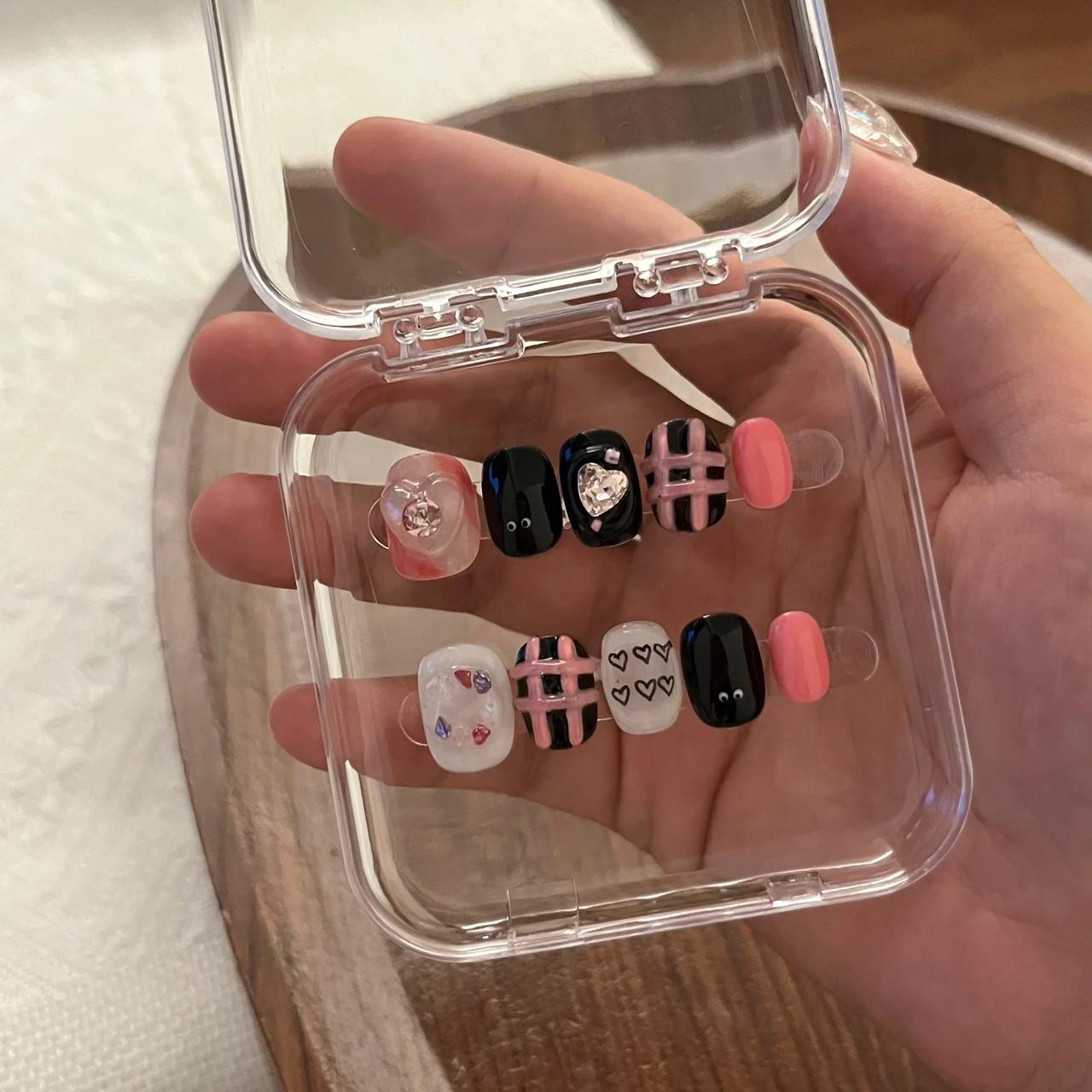 Cute Cool girl pink 3D short - roranails