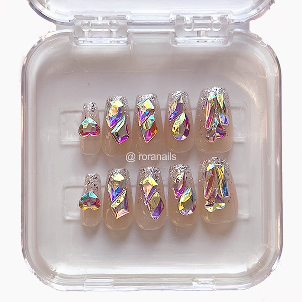 Ice diamond square oval - roranails