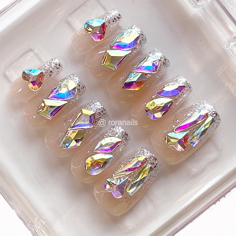 Ice diamond square oval - roranails